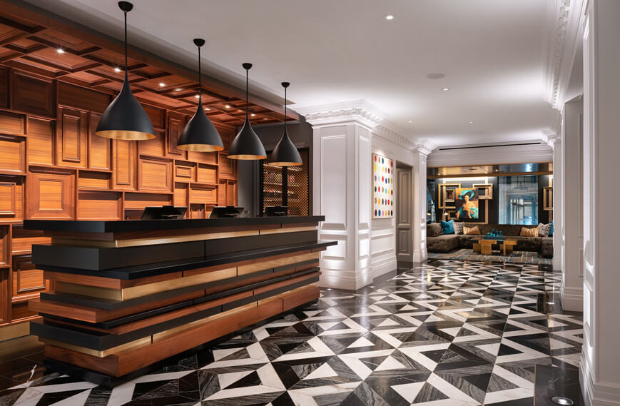 Civic-Center,-Courtyard,-custom-stone-mosaic,-Downtown,-hotel,-Marriott,-San-Francisco-2