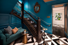 Civic-Center,-Courtyard,-custom-stone-mosaic,-Downtown,-hotel,-Marriott,-San-Francisco