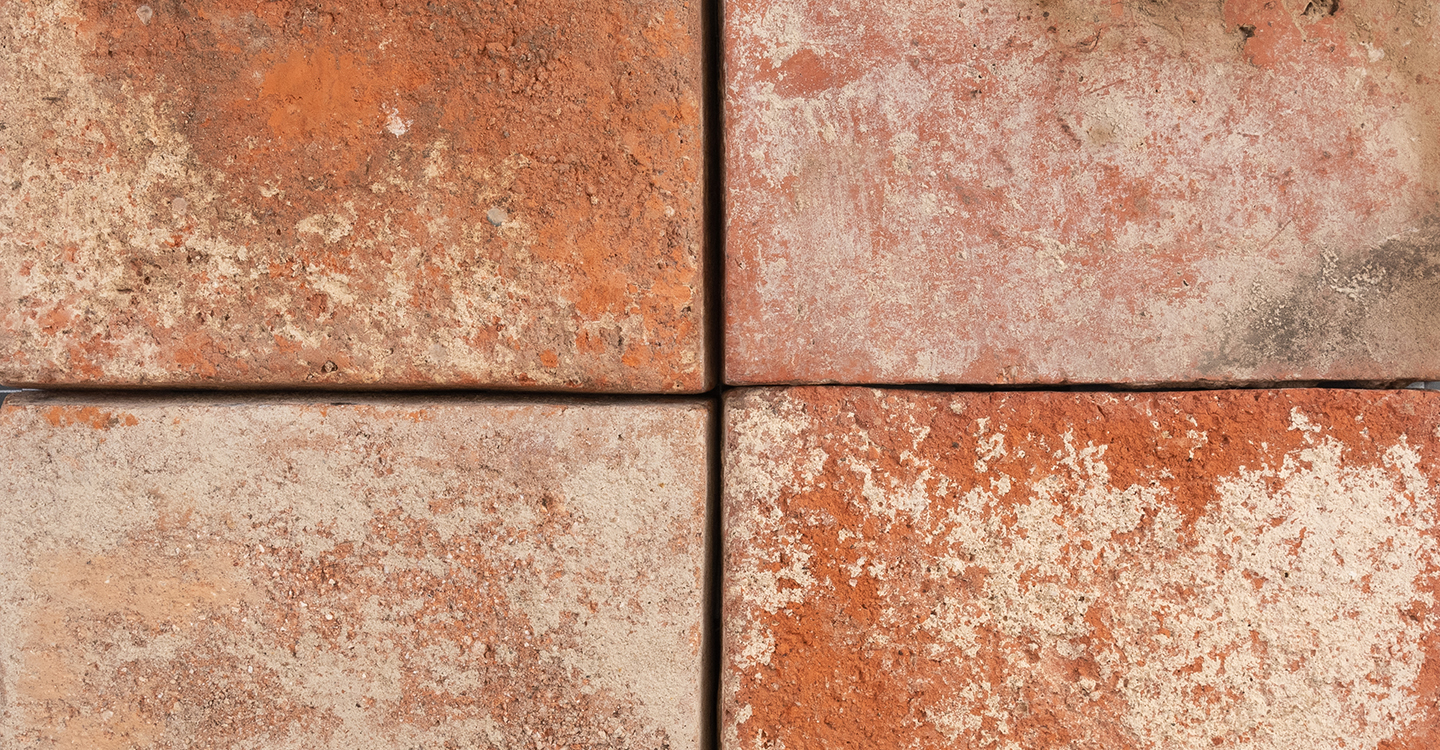 4 distressed concrete bricks