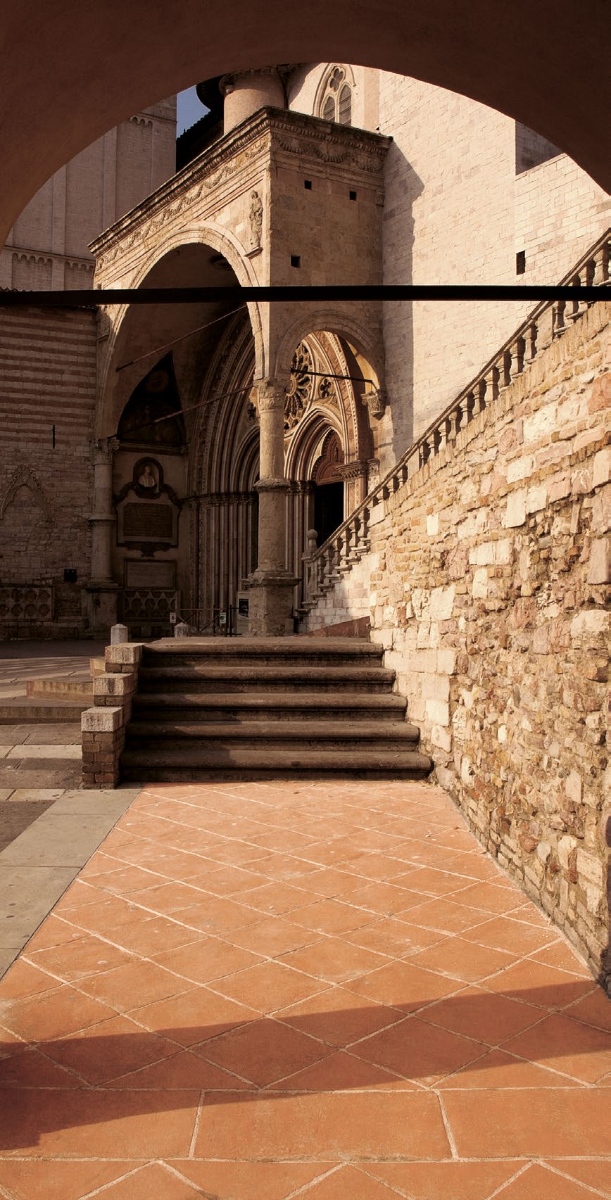 Old world terracotta tiles in outdoor spaces