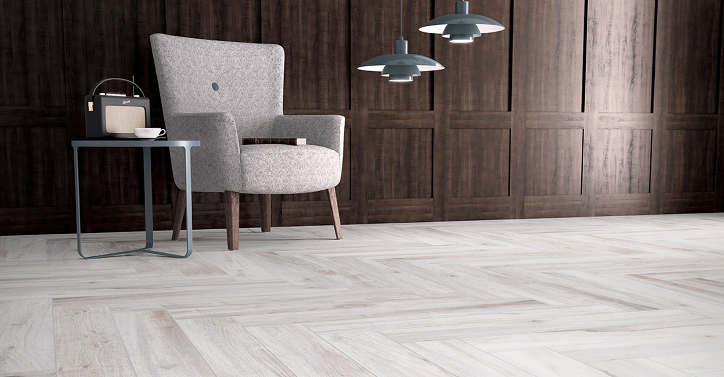 White Wood Look Tile