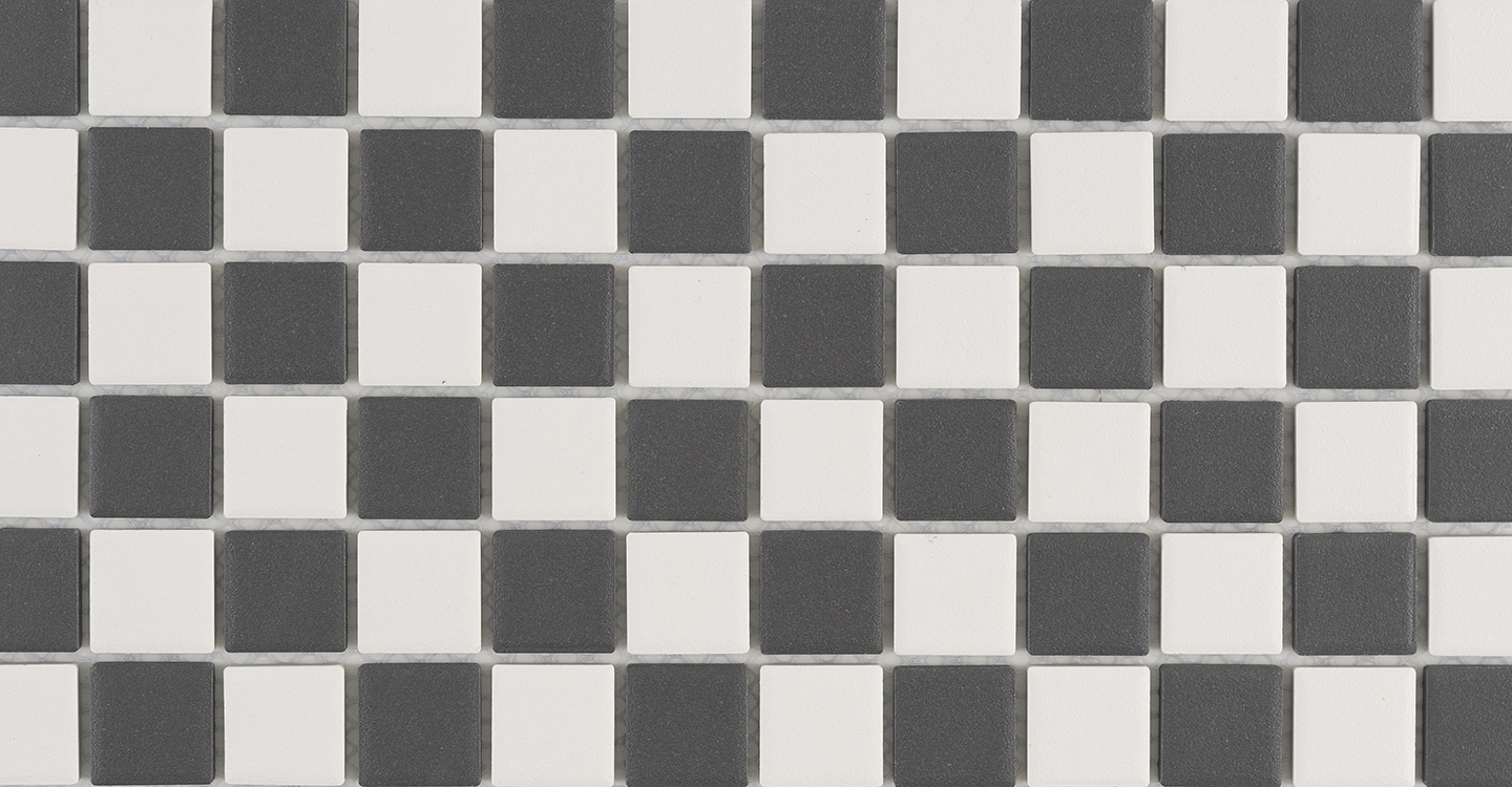 Black and White checkerboard tiles