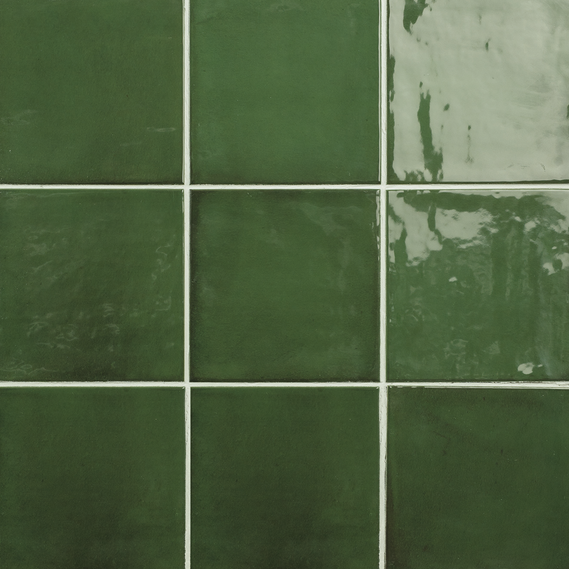 Green Glossy Square Tiles